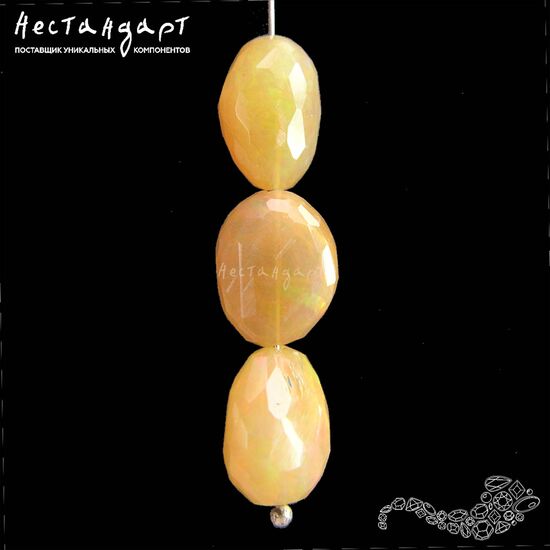 Опал натуральный эфиопский с огранкой Desert Precious 11-14 мм, изображение 6