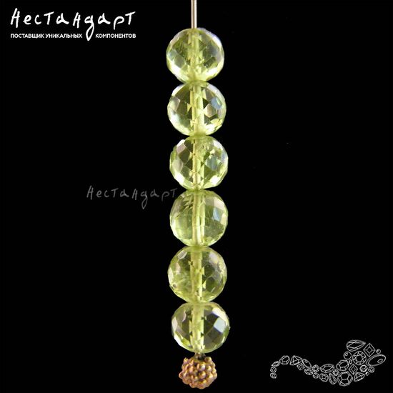 Хризолит натуральный с огранкой 5-5,5 мм, изображение 2