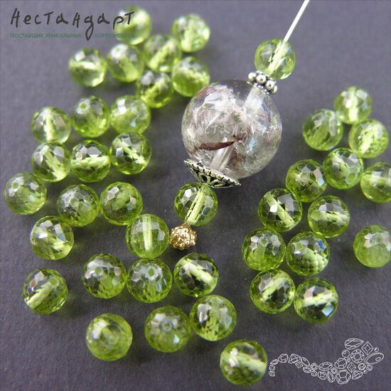 Хризолит натуральный с огранкой 5-5,5 мм, изображение 5