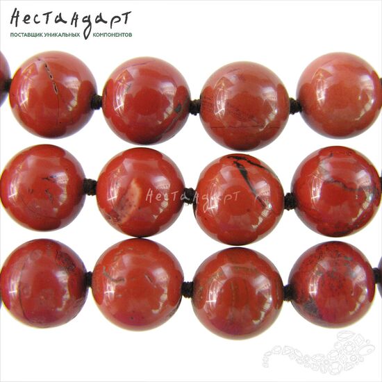 Яшма натуральная красная Red Ball 12 мм, изображение 5