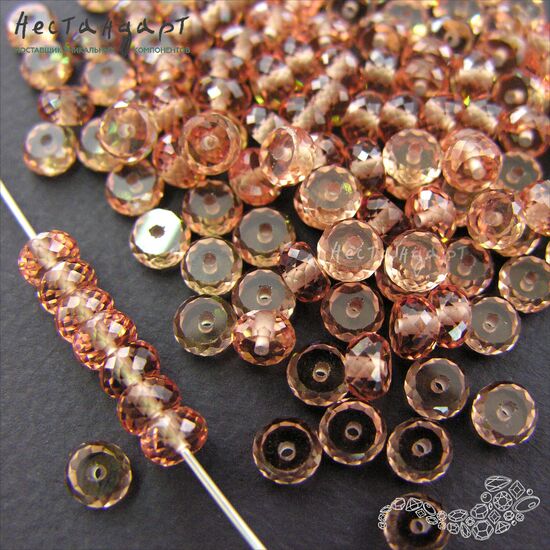 Зултанит наноситал Rondel 6х3 мм, изображение 2