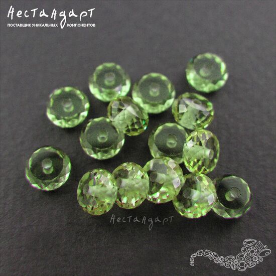 Зултанит наноситал Rondel 6х3 мм, изображение 5