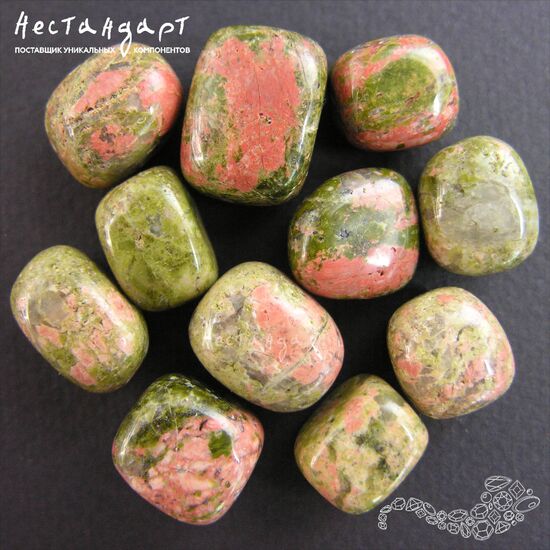 Унакит натуральный Caillou Gros 14-19х12-15 мм (уп. 6 шт.), изображение 5