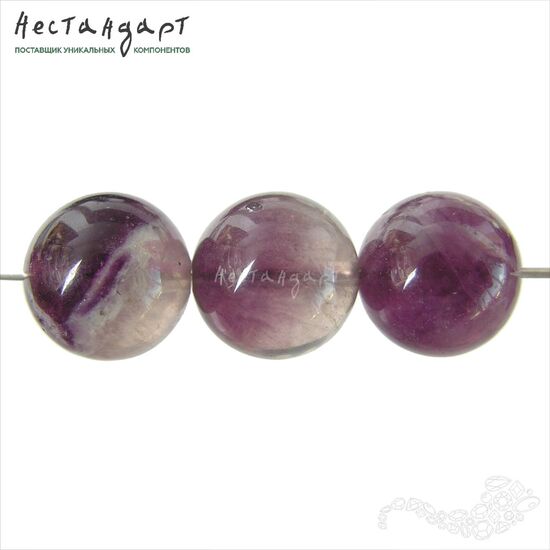 Флюорит натуральный гладкий 12 мм, изображение 2