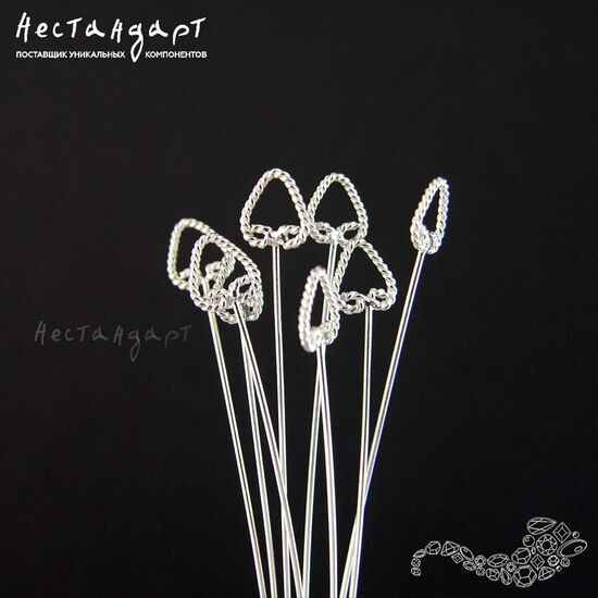 Декоративный пин Tesoro Sterling Silver 63x0,5 мм, изображение 3