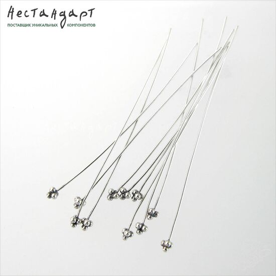 Декоративный пин Grains Sterling Silver 52х0,5 мм, изображение 4
