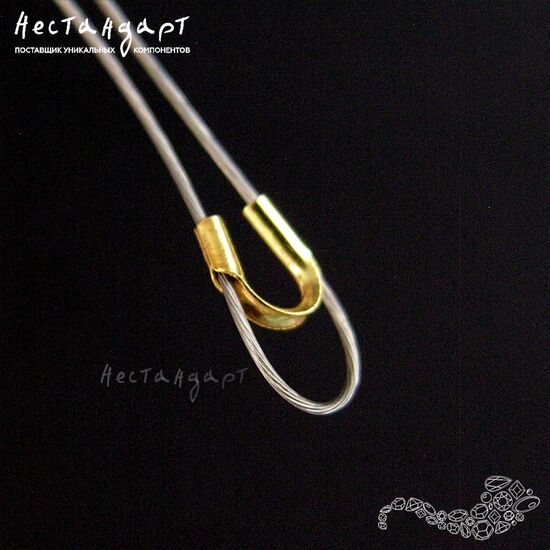 Защита тросика Vermeil Sterling Silver 5х4 мм