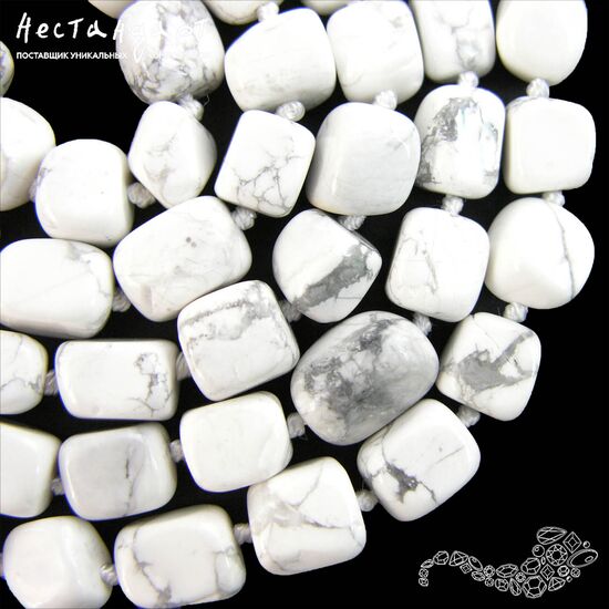 Говлит натуральный Geometric Form 11-12х10-11 мм (уп. 6 шт.), изображение 2