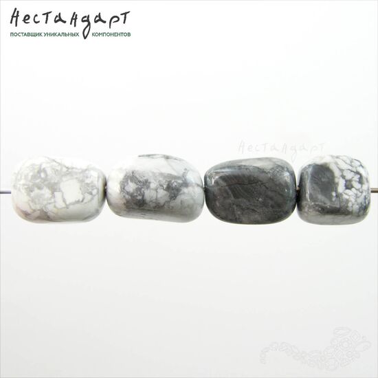 Говлит натуральный Geometric Form 11-12х10-11 мм (уп. 6 шт.), изображение 5