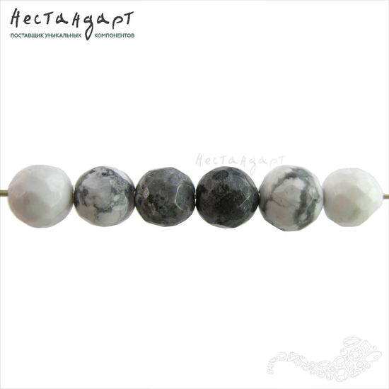 Говлит натуральный с огранкой 8 мм (уп. 7 шт.), изображение 3