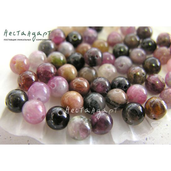 Турмалин натуральный Smooth Ball 8,5 мм (уп.10 шт.)