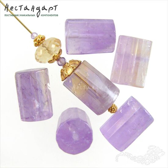 Аметист натуральный Сylinder 15х10 мм