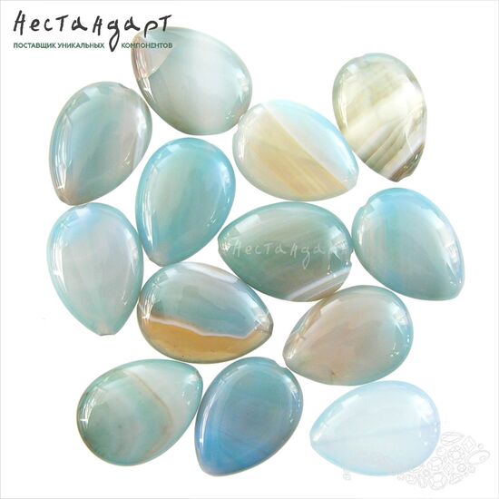 Агат натуральный Colored Drop 24-26 мм, изображение 5