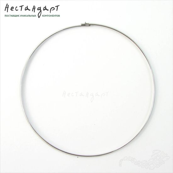 Чокер-основа для колье Rhodium Color 42 см, изображение 2