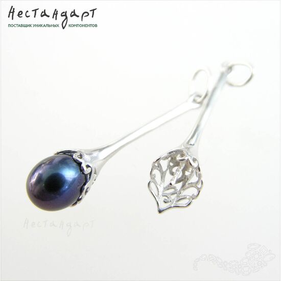 Подвеска со штифтом Elvish Sterling Silver Rhodium Plated 31х8 мм, изображение 4