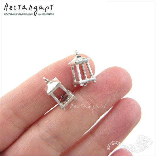 Коннектор East Lantern Sterling Silver 16х8 мм, изображение 2