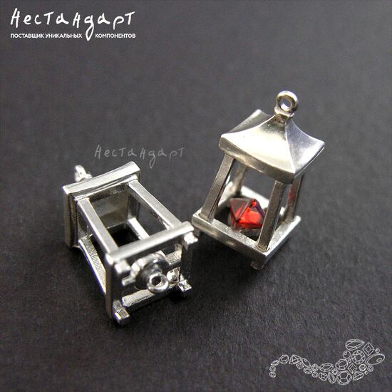 Коннектор East Lantern Sterling Silver 16х8 мм, изображение 4