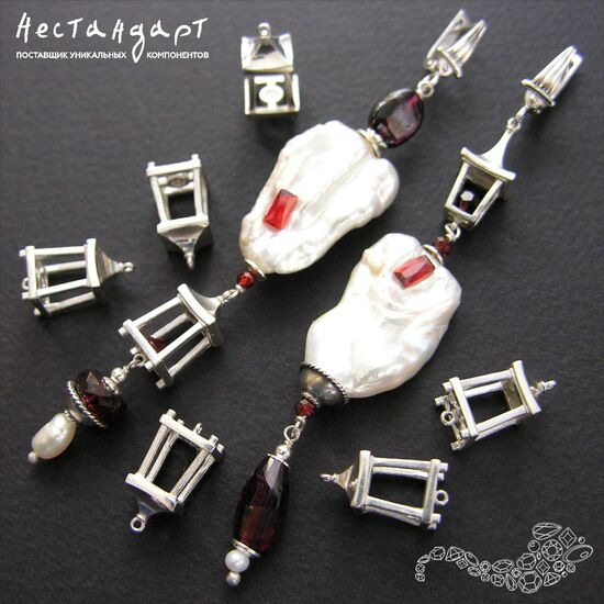 Коннектор East Lantern Sterling Silver 16х8 мм, изображение 6