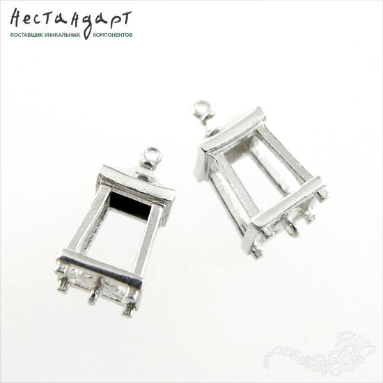 Коннектор East Lantern Sterling Silver 16х8 мм, изображение 7