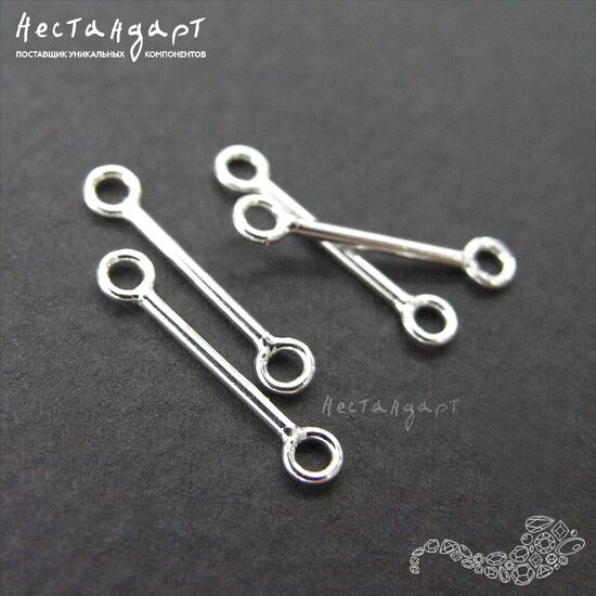 Коннектор Connettore Sterling Silver 15 мм