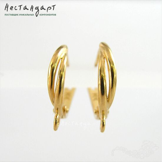 Швензы Tessere Vermeil Sterling Silver 16,5х3 мм (пара), изображение 4