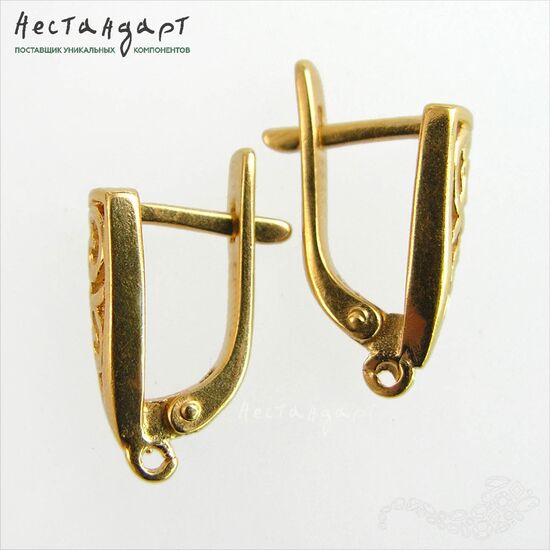 Швензы Vortex Vermeil Sterling Silver 14х5 мм (пара), изображение 4