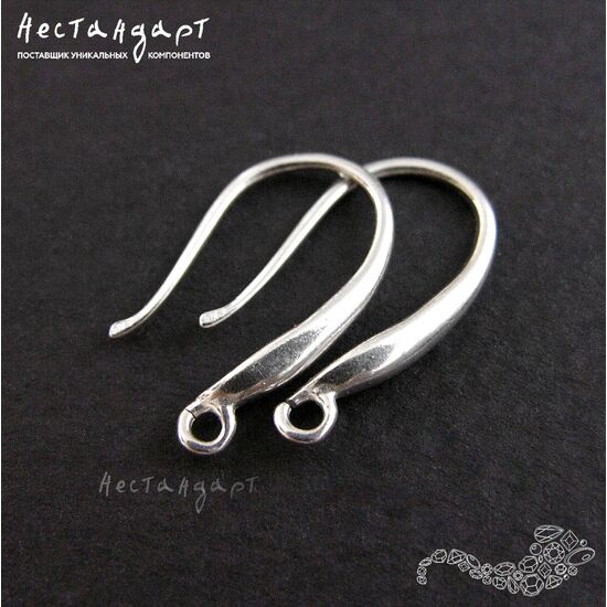 Швензы Tenderness Sterling Silver Rhodium Plated 17х2,5 мм (пара)