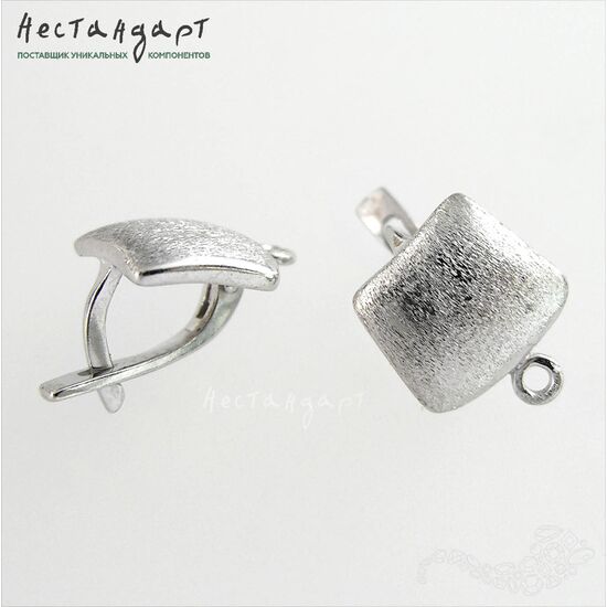 Швензы Canvas Sterling Silver Rhodium Plated 14,5 мм (пара), изображение 2