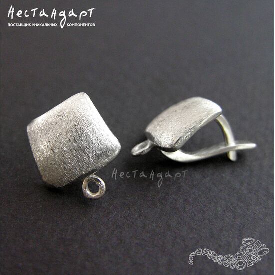 Швензы Canvas Sterling Silver Rhodium Plated 14,5 мм (пара), изображение 3