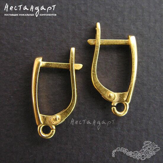 Швензы Surface Vermeil Sterling Silver 17х3 мм (пара), изображение 4