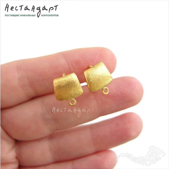 Швензы Canvas Vermeil Sterling Silver 14,5 мм (пара), изображение 2