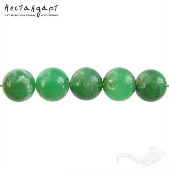 Хризопраз натуральный 10,5 мм, изображение 4