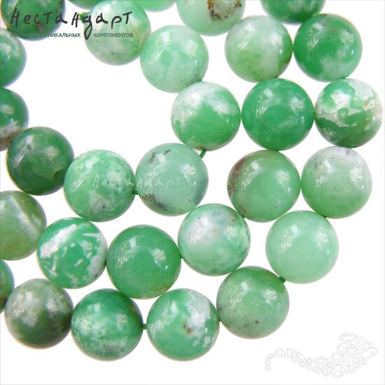 Хризопраз натуральный 10,5 мм, изображение 5