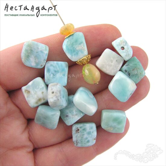Ларимар натуральный Free Form 10-12 мм, изображение 3