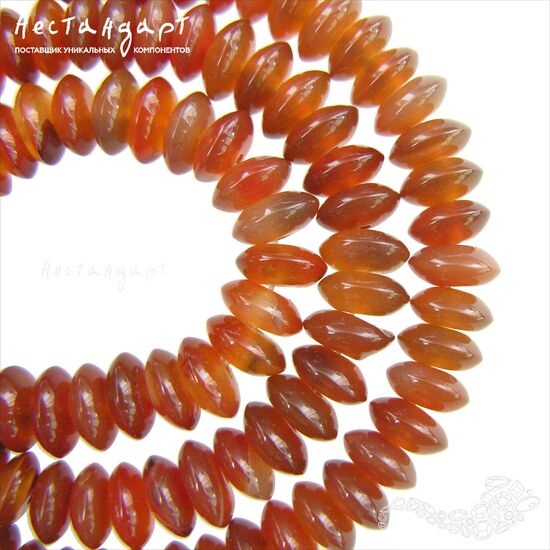 Сердолик натуральный рондель 8х3,5 мм (уп.9 шт.)