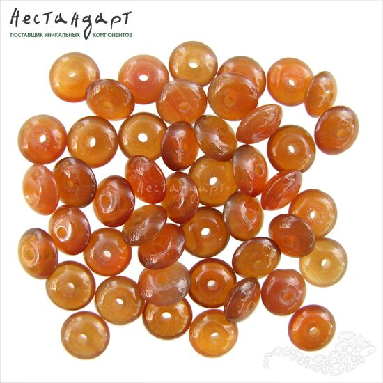 Сердолик натуральный рондель 8х3,5 мм (уп.9 шт.), изображение 4