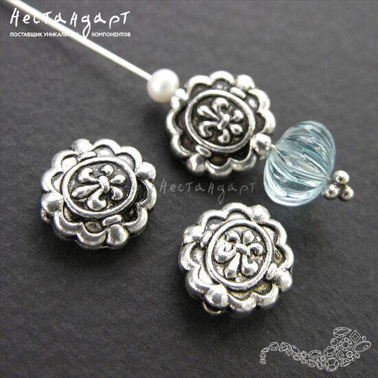 Бусина Silver Royal Lily 11 мм, изображение 4