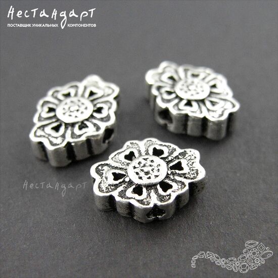 Бусина Lotus Sterling Silver 11х8,5 мм, изображение 4