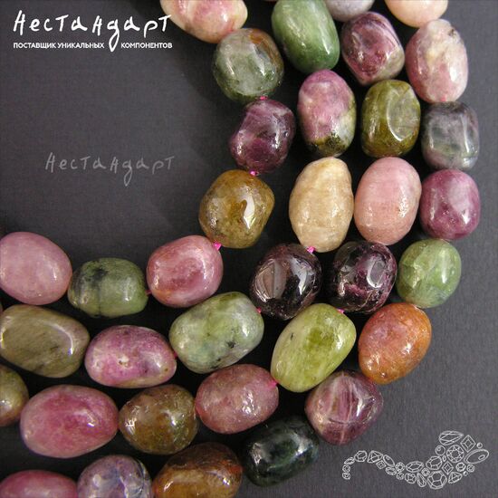 Турмалин натуральный Lollipop 12-14х10-11 мм (уп. 4 шт.), изображение 5