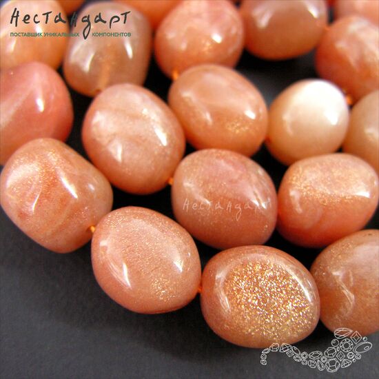 Олигоклаз натуральный гладкий Mist Pebble 16-17х13-14 мм, изображение 3