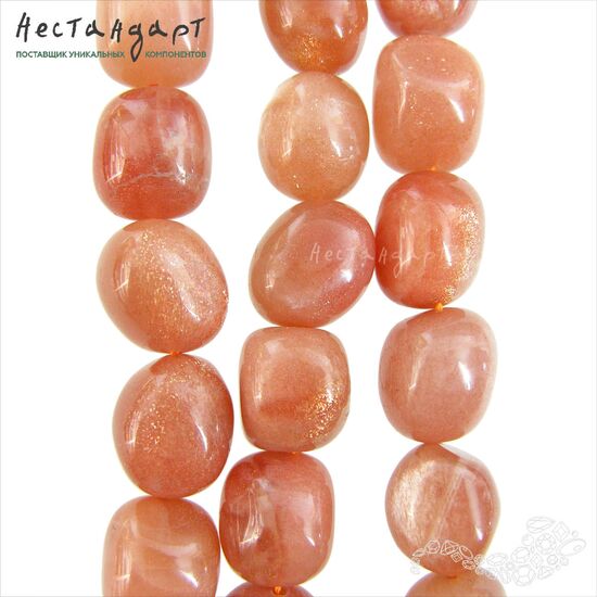 Олигоклаз натуральный гладкий Mist Pebble 16-17х13-14 мм, изображение 5