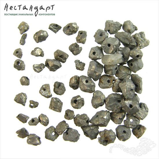 Пирит натуральный Nugget 4-6 мм (уп. 20 шт.), изображение 3