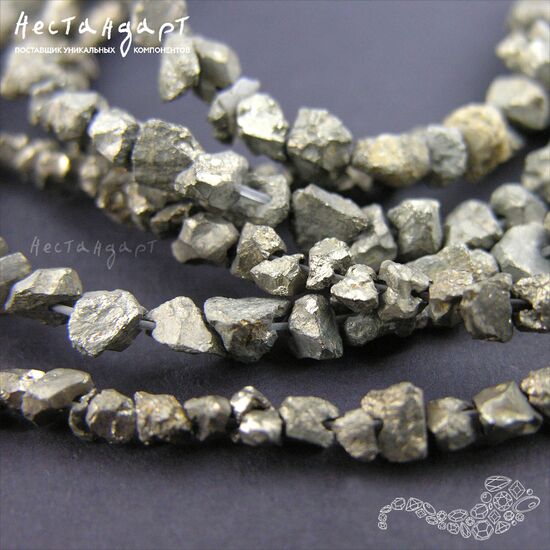 Пирит натуральный Nugget 4-6 мм (уп. 20 шт.), изображение 4