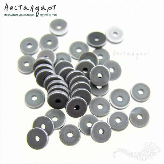 Гематит Roundel Disk Matt Silver 5х1 мм (уп. 20 шт.), изображение 3