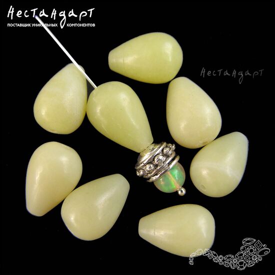 Офит натуральный Olive Drop 14х10 мм