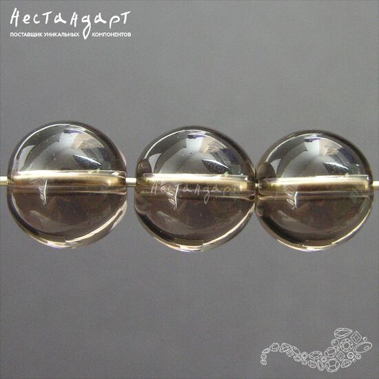 Кварц дымчатый натуральный 12 мм (уп.3 шт.), изображение 4