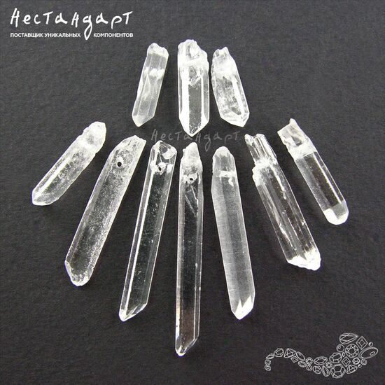 Кварц натуральный прозрачный Crystalline 15-36 мм (уп. 10 шт.)