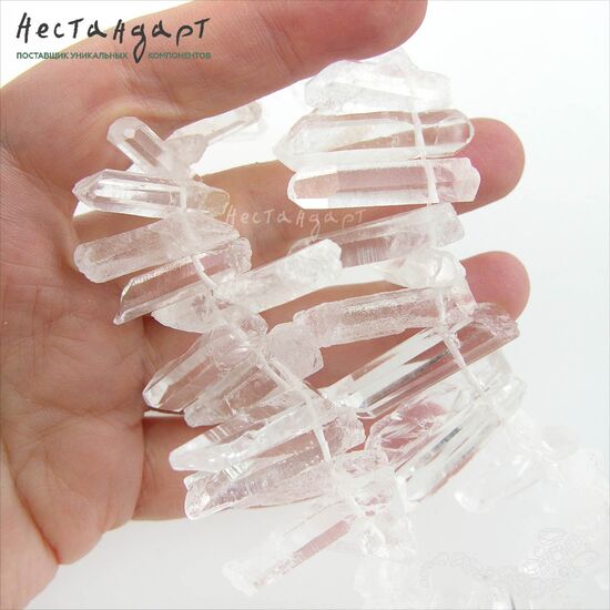 Кварц натуральный прозрачный Crystalline 15-36 мм (уп. 10 шт.), изображение 3