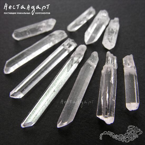 Кварц натуральный прозрачный Crystalline 15-36 мм (уп. 10 шт.), изображение 4