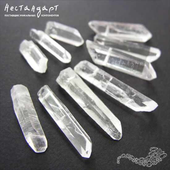 Кварц натуральный прозрачный Crystalline 15-36 мм (уп. 10 шт.), изображение 5